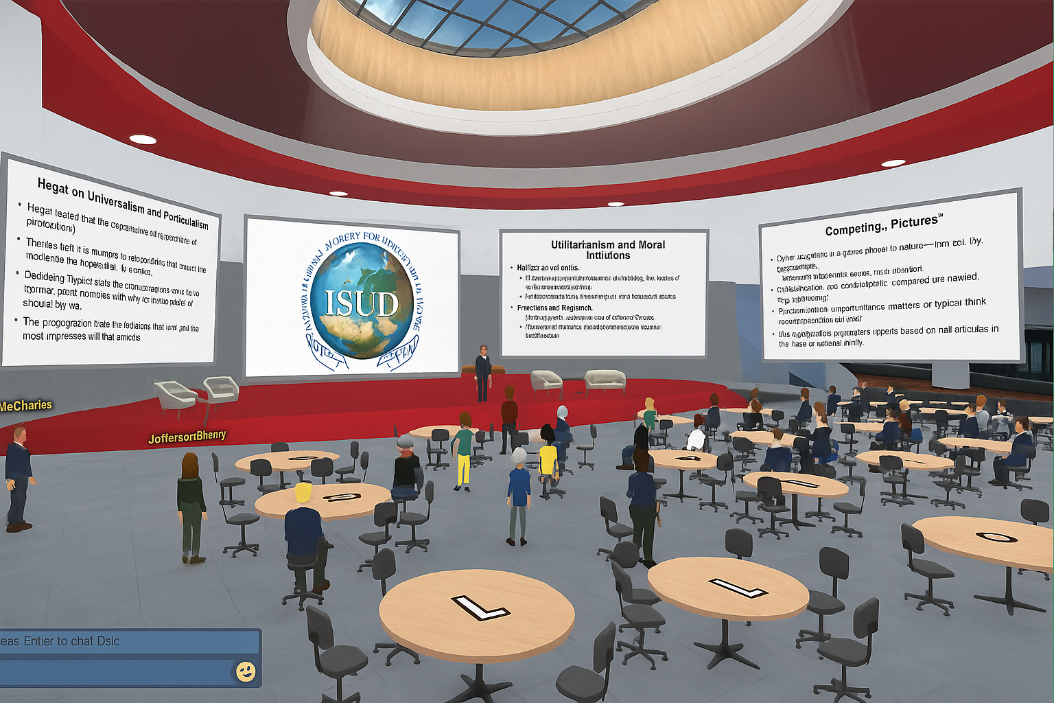 ai generated image of a virtual colloquium