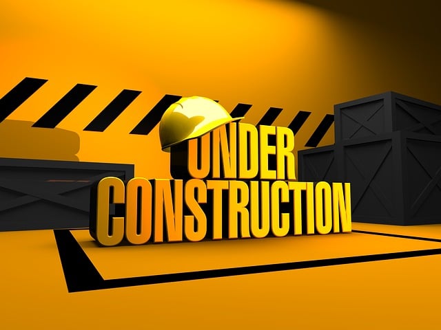 Graphic showing under construction image